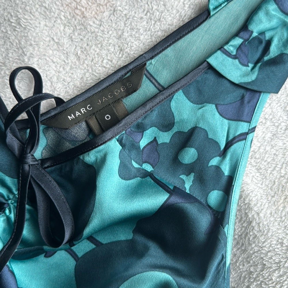 Marc Jacobs Kids Floral One Piece - Teal and Navy